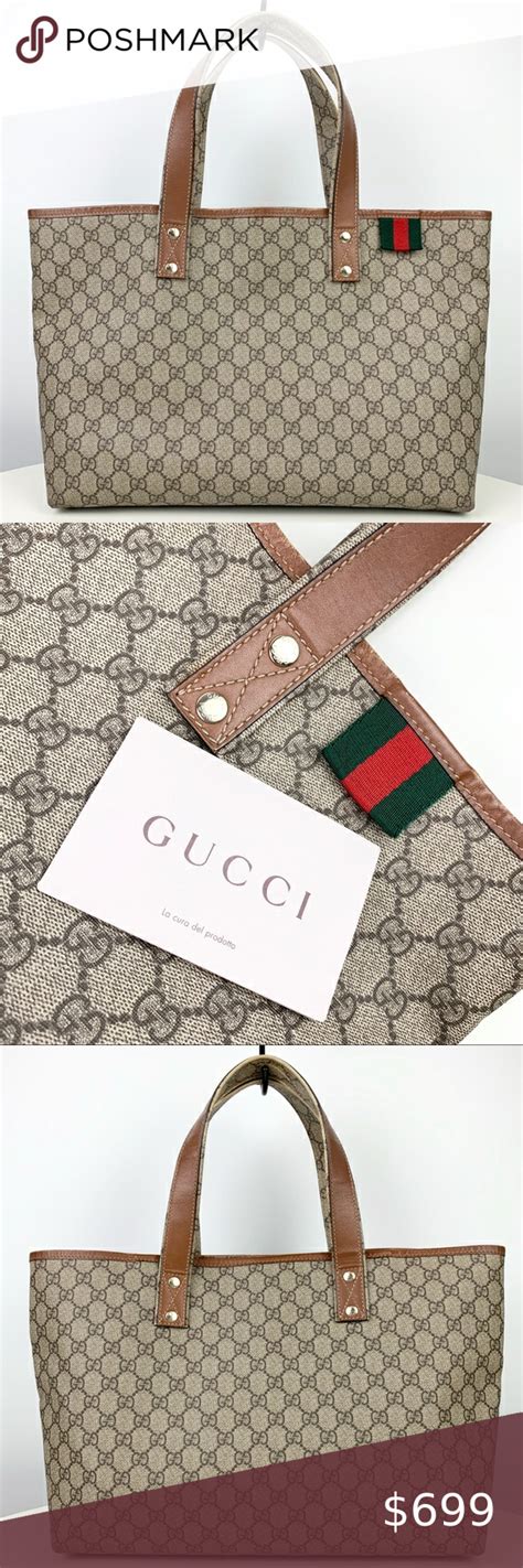 gucci shelly tote|authentic gucci tote bag.